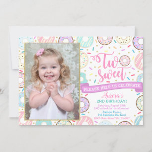 Donut Photo Anniversaire Invitation Deux Soirées D