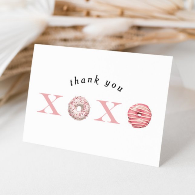 Donut rose XOXO Saint-Valentin merci (Créateur téléchargé)