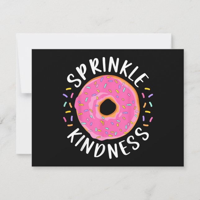 Donut Sprinkle Kindness Funny Girls Femmes Doughnu (Devant)