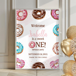 Donut Sweet One Girl Sprinkles Poster Affiche de b