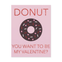 Donut, tu veux être ma Saint Valentin ? Carte post