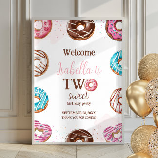 Donut Two Sweet Girl Sprinkles Poster Affiche de b