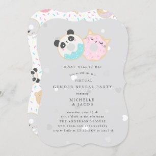 donuts animaux virtuel Genre Reveillez Invitation