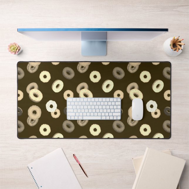 Donuts élégants au chocolat et vanille motif marro (Bureau 1)
