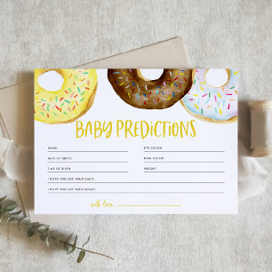 Donuts jaunes et chocolat Jeu de prédictions pour