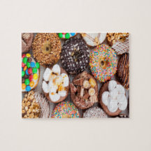 Donuts Marshmallow Puzzle Puzzle