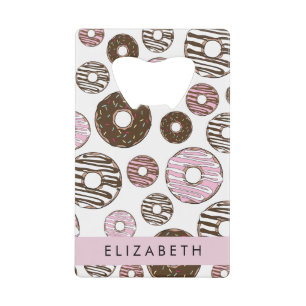 Donuts Roses, Donuts Brown, Sprinkings, Votre Nom