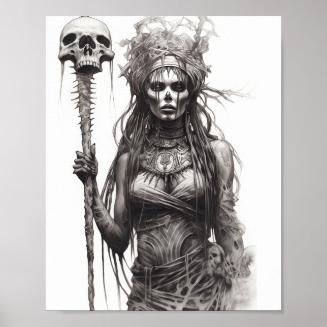 Doo Witch Doctor Standing Dramatic Pose Poster (Devant)