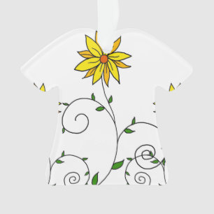 Doodart Whimsical Jaune Fleur
