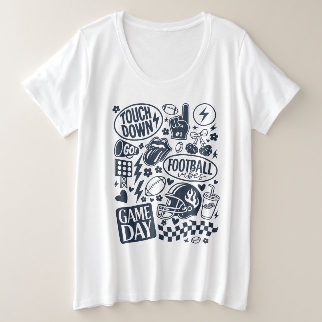 Doodgame Day Vibes de football (Design devant)