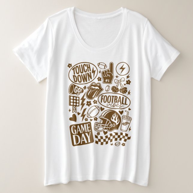 Doodgame Day Vibes de football (Design devant)