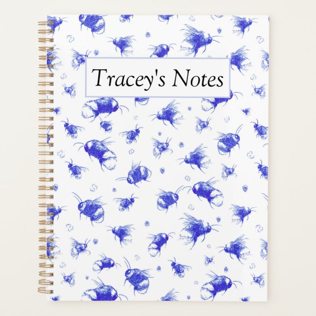 Doodle Bee Planner - Cadeau de Noël personnalisé (Devant)