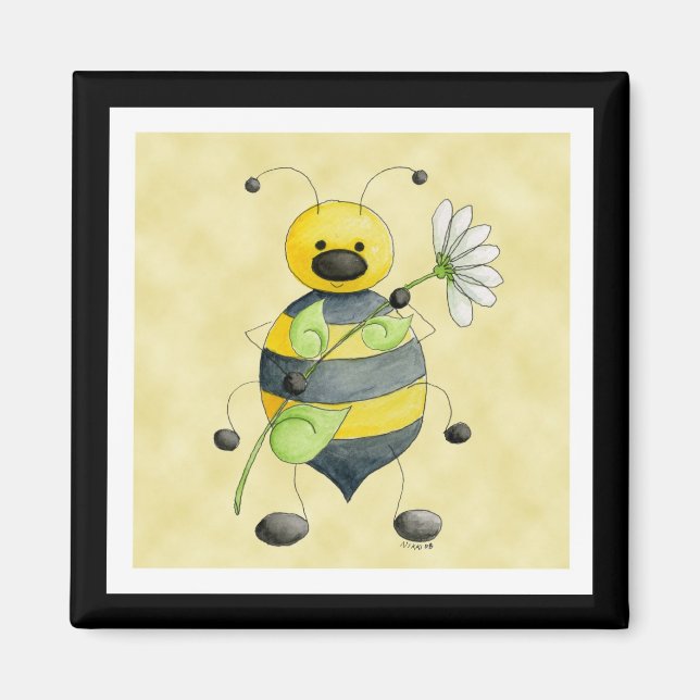 Doodle Bug Bumble Bee Magnet (Devant)