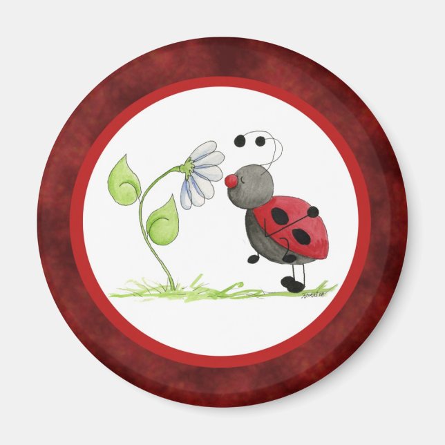 Doodle Bug Ladybug Magnet (Devant)
