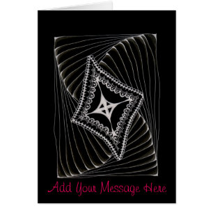 Doodle cerf-volant noir