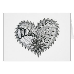 Doodle de feu de coeur