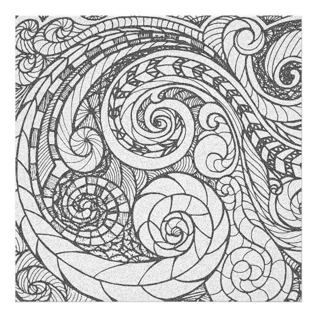 Doodle Design Photo Enlargement (Devant)