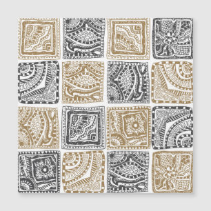 Doodle géométrique, motif abstrait vintage.