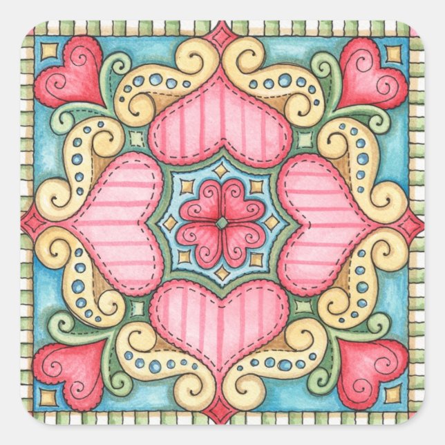 Doodle Heart - Stickers (Devant)