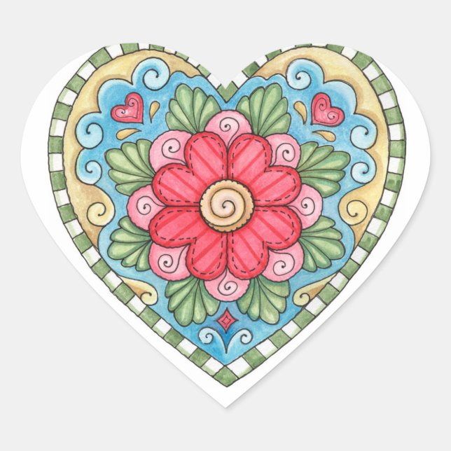 Doodle Heart - Stickers (Devant)