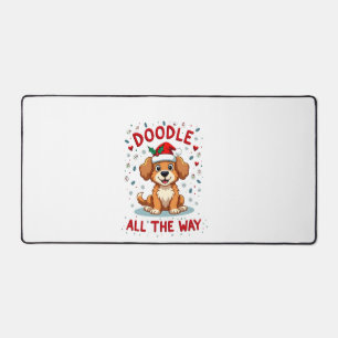 Doodle tout au long de la voie Funny Goldendoodle