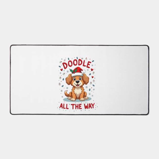 Doodle tout au long de la voie Funny Goldendoodle  (Recto)