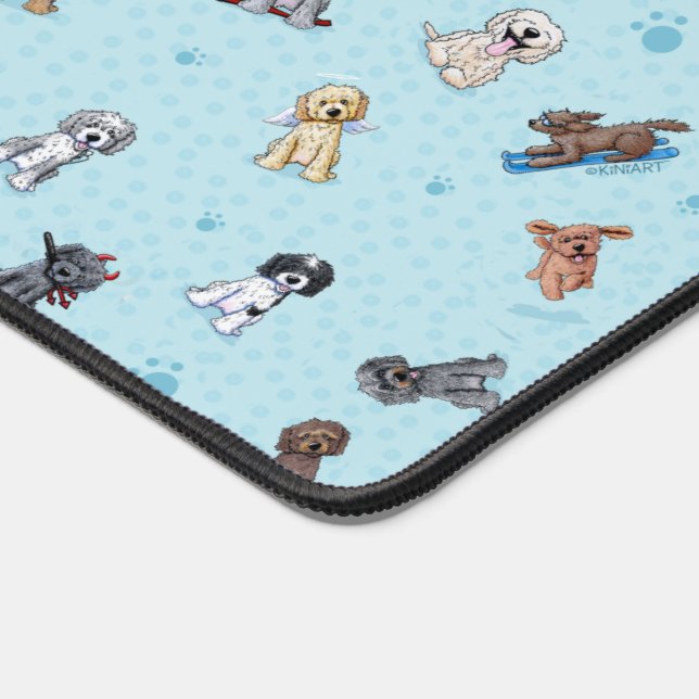 DoodleMoji Art Desk Mat (Coin)