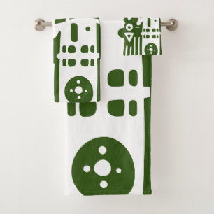 Doodles 2 de 4 Forêt Vert et Blanc