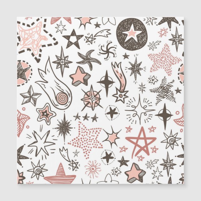 Doodles cosmiques : Étoiles et comètes (Devant)