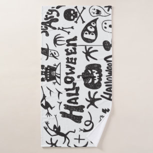 Doodles de monstre d'Halloween amusant