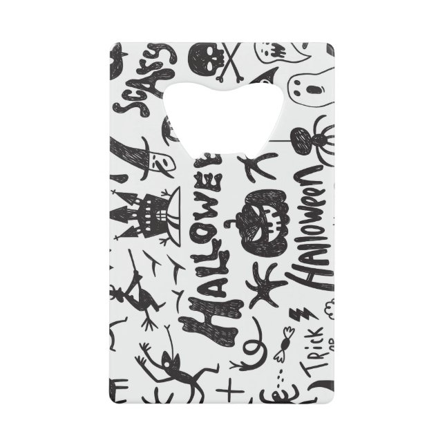 Doodles de monstre d'Halloween amusant (Devant)