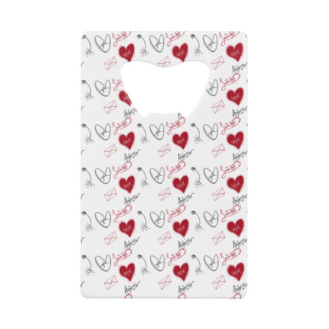 Doodles Fantaisistes Saint-Valentin Dessinés à la  (Devant)