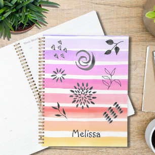 Doodles roses Girly Personnalisé 2021