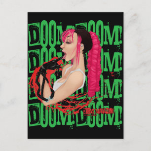 DOOM ! Carte postale "Z" verte du magazine
