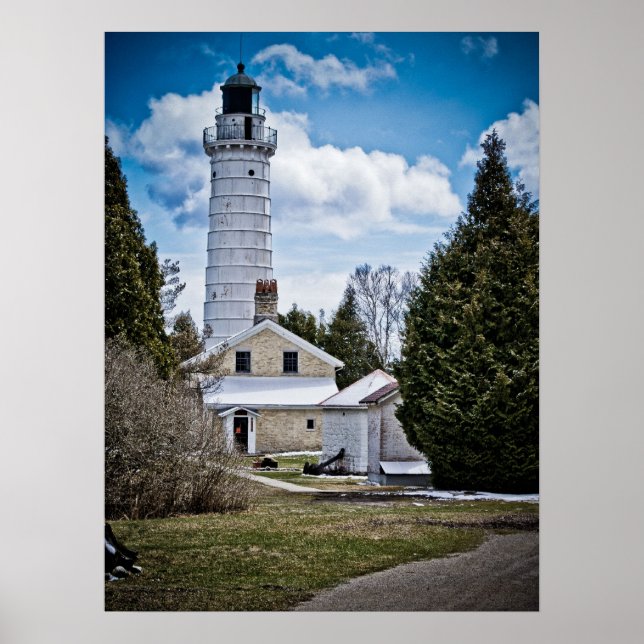 Door County Lighthouse Poster (Devant)