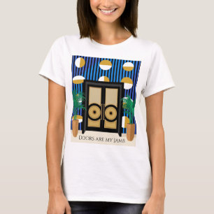 Doors Are My Jamb   T-Shirt Color Block Art Déco