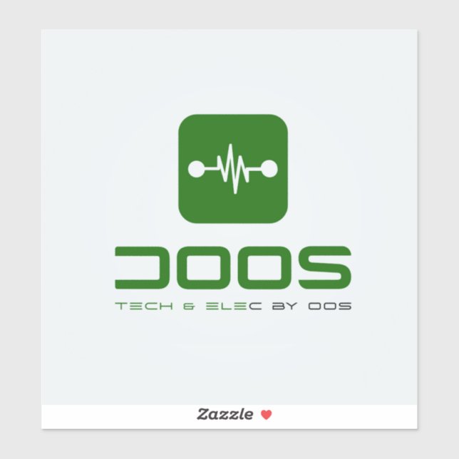 DOOS ZAZZLE STICKER (Feuille)