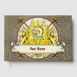 D'or Armoiries de la famille Chevalier Jaune  Livre de 