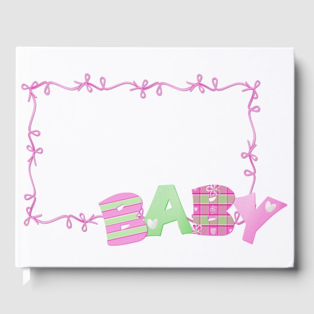D'or Baby shower Livre d'invité (Recto)