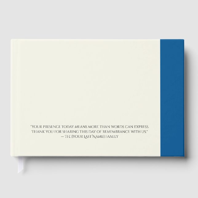 D'or Célébration de la vie Foil livre d'invité (Recto)