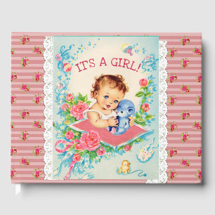 D'or C'est un livre de Baby shower pour fille Vintage b