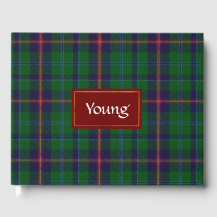 D'or Clan Young Plaid Livre d'invité