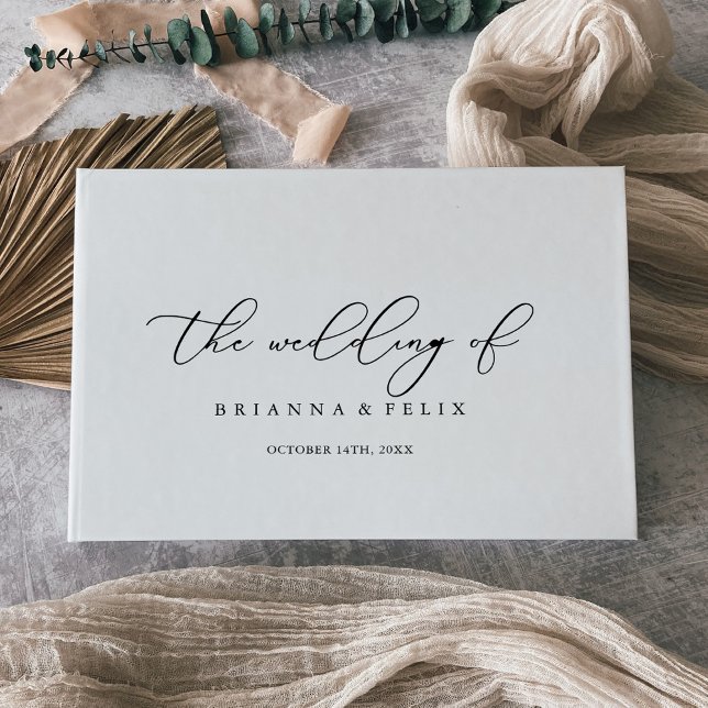 D'or Classy Chic Minimalist Mariage livre d'hôtes (Créateur téléchargé)