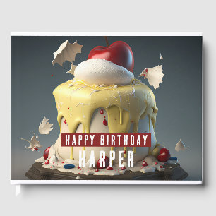 D'or Fairy Tale Inspiré Anniversaire Livre d'invités