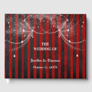 D'or Gothique Halloween mariage livre d'invité