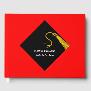 D'or Graduation Party Livre d'invité