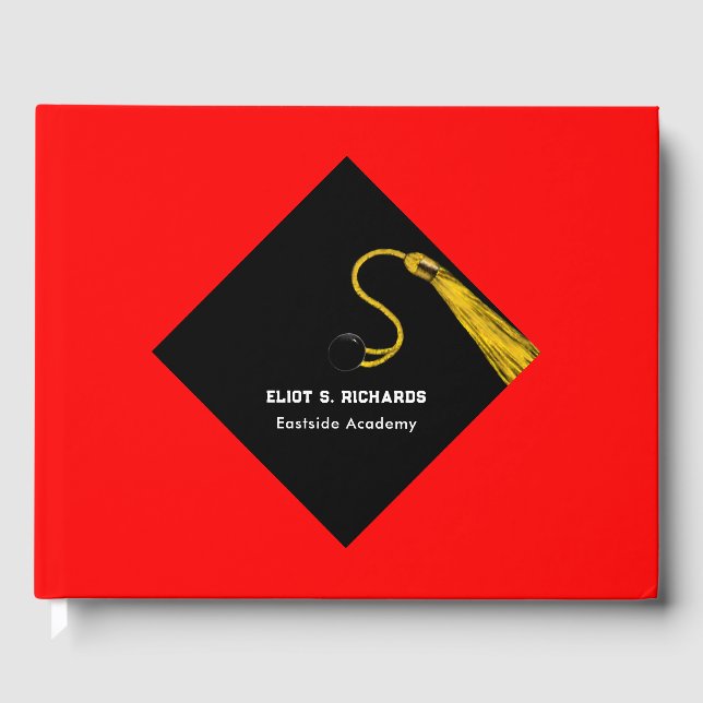 D'or Graduation Party Livre d'invité (Recto)