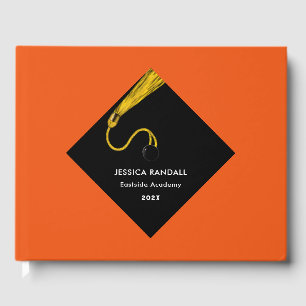 D'or Graduation Party Livre d'invité