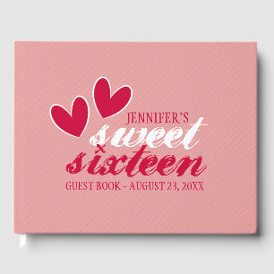 D'or Happy Hearts Sweet sixteen Anniversaire Livre d'in