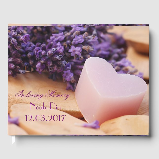 D'or In Love Memory Livre d'invité : Funeral Guest Book (Recto)